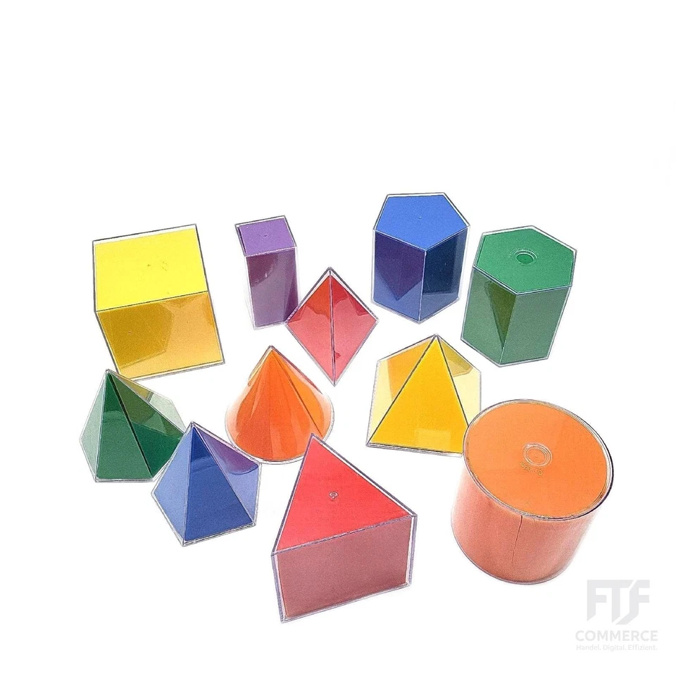 TimeTEX Geometrie-Körper Set Flächenabwicklung Classroom - 1 Körper beschädigt
