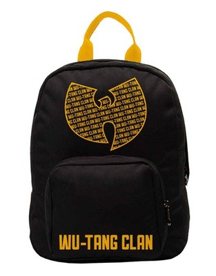 Wu Tang Clan Kids Backpack Bag Aint Nuthing Band Logo new Official Black Mini