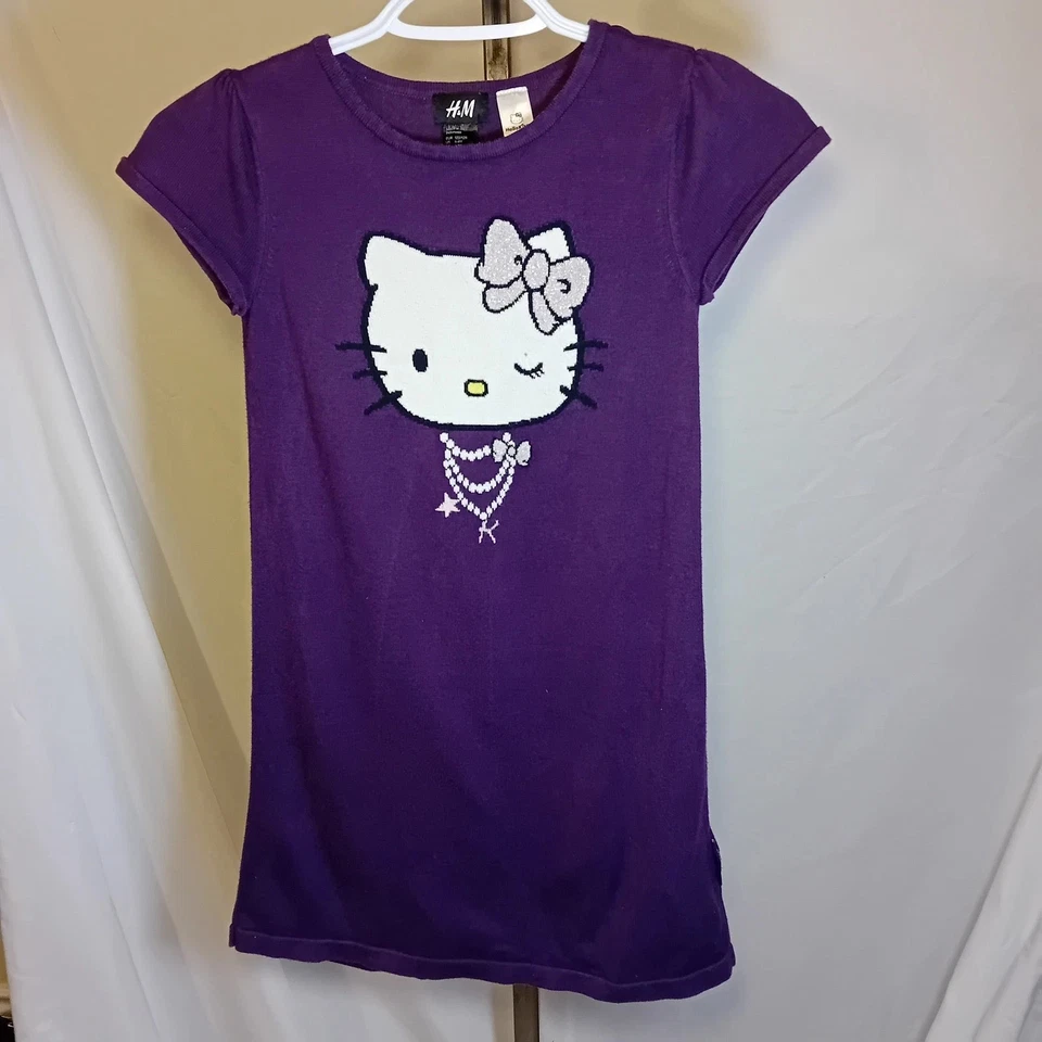 Vestido Suéter De Colección Y2K H&M Niñas Sanrio Hello Kitty Kidcore Niña 6-8 Años Foto 4 de 4