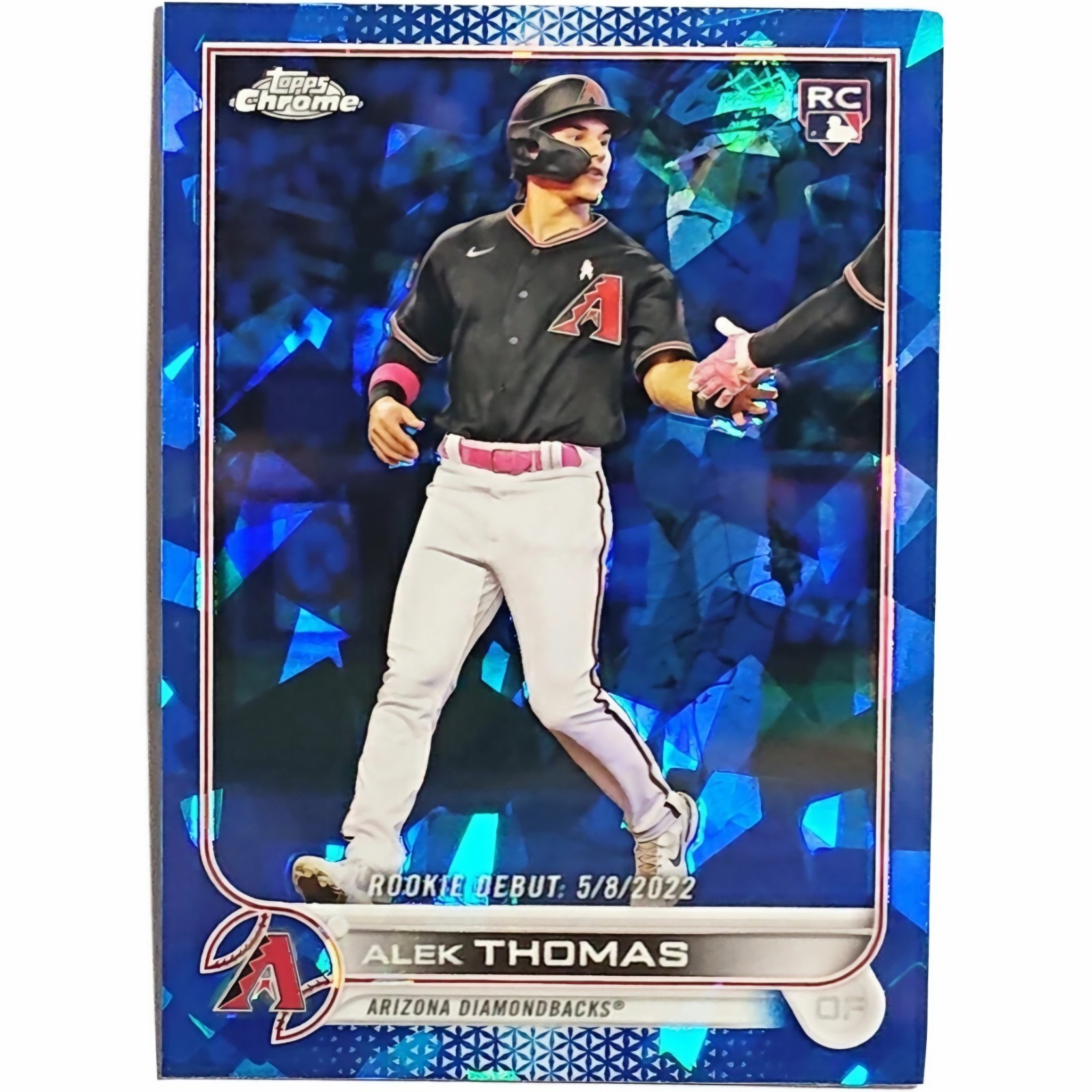 2022 Alek Thomas RC Topps Chrome Sapphire Update US282 Diamondbacks