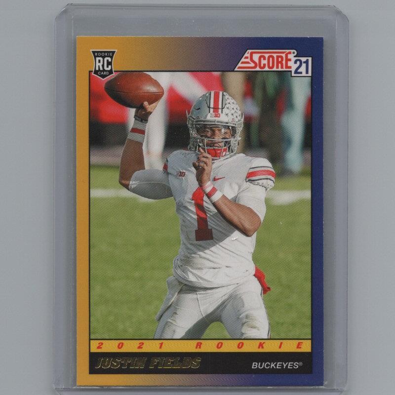 2021 Score #TB2 Justin Fields 1991 Throwback