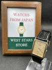 [Near Mint] Vintage Seiko Dolce 9520-5130 Quartz Rectangle Men's Watch JAPAN