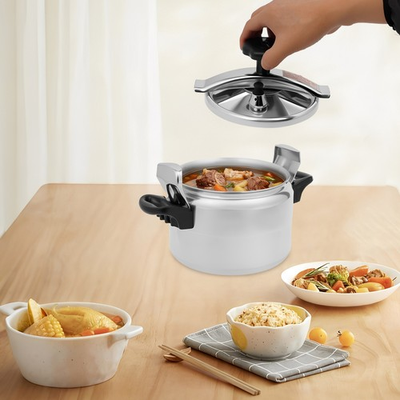 #ad 3.17 qt Aluminum Alloy Pressure Cooker Tabletop Stove top Pressure Cooker Pot $30.43