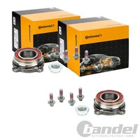 2X Continental Ctam RADLAGER-SATZ Radlagersatz Hinten Passend FüR BMW 5Er