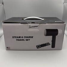 Journeyman Steam  Charge Travel Set Travel Hair Dryer -Travel Size, Black/White