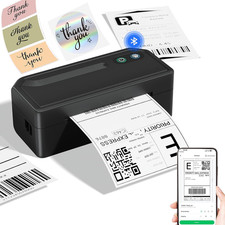 Thermal Shipping Label Printer, 4x6 Bluetooth Label Printer for Small Business O
