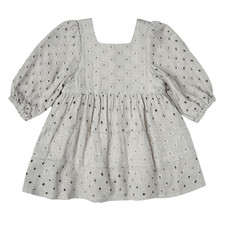 Rylee + Cru Gretta babydoll dress Blue Size 8Y NWT