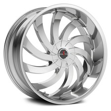 Ignite Flame Wheels 20x8.5 35 5x108 74.1 Chrome Rims Set Of 4