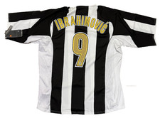 maglia calcio vintage Juventus IBRAHIMOVIC Nike shirt 2004 2005 *BNWT* Sky XL