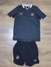 CASTORE Newcastle United Away 2021/22 Junior Football Kit Size JL 8-9 years 