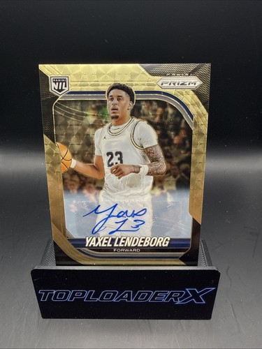 2025-26 Panini Prizm Yaxel Lendeborg FOTL Gold Vinyl Auto  5/5 Card #71 Warriors