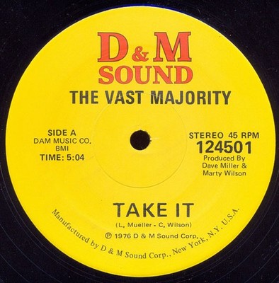 The Vast Majority - Take It / Salsa Woman (12'')