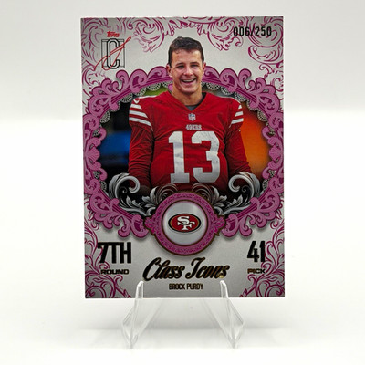 2025 Topps Signature Class - Class Icons Brock Purdy Magenta /250 #CI-12