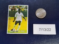 Pele Brazil Soccer World Cup FIFA 1998 Republique Du Niger Perforated Stamp