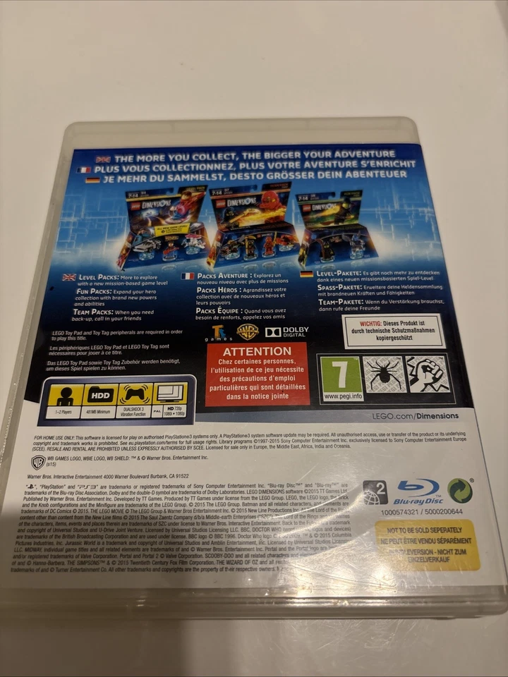 LEGO Dimensions  Sony Playstation 3 (PS3, 2015) Spiel mit OVP u.  Anleitung - Bild 2 von 2