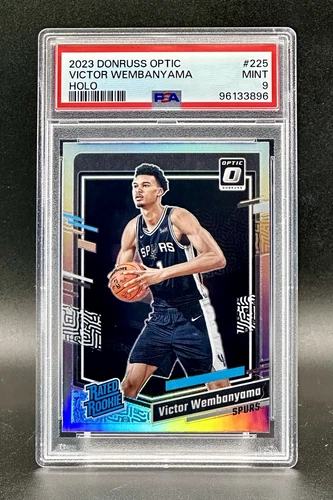 2023 Panini Donruss Optic Holo #225 Victor Wembanyama (RC) Prizm Rookie PSA 9