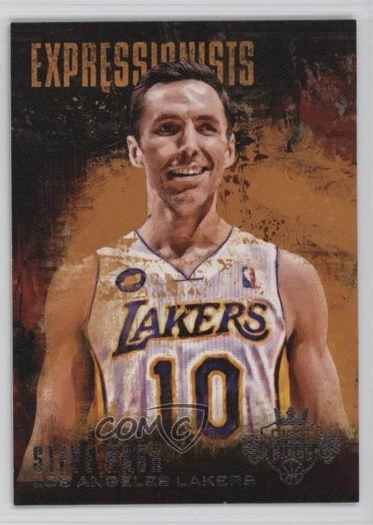 Steve Nash #34 Basketball Cards 2013 Panini Court Kings Expressionists trading card — raw and PSA graded price guide