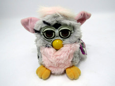 VTG 1998 Furby Gray Black Spotted Tiger Electronics Model 70-800 Untested