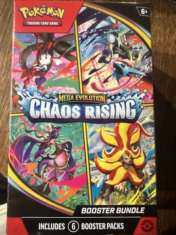 Pokemon TCG Mega Evolution Chaos Rising Factory Sealed Booster Bundle