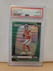 2024 Panini Prizm Bo Nix Green Wave #309 Rookie Card RC PSA 10 Gem Mint Broncos