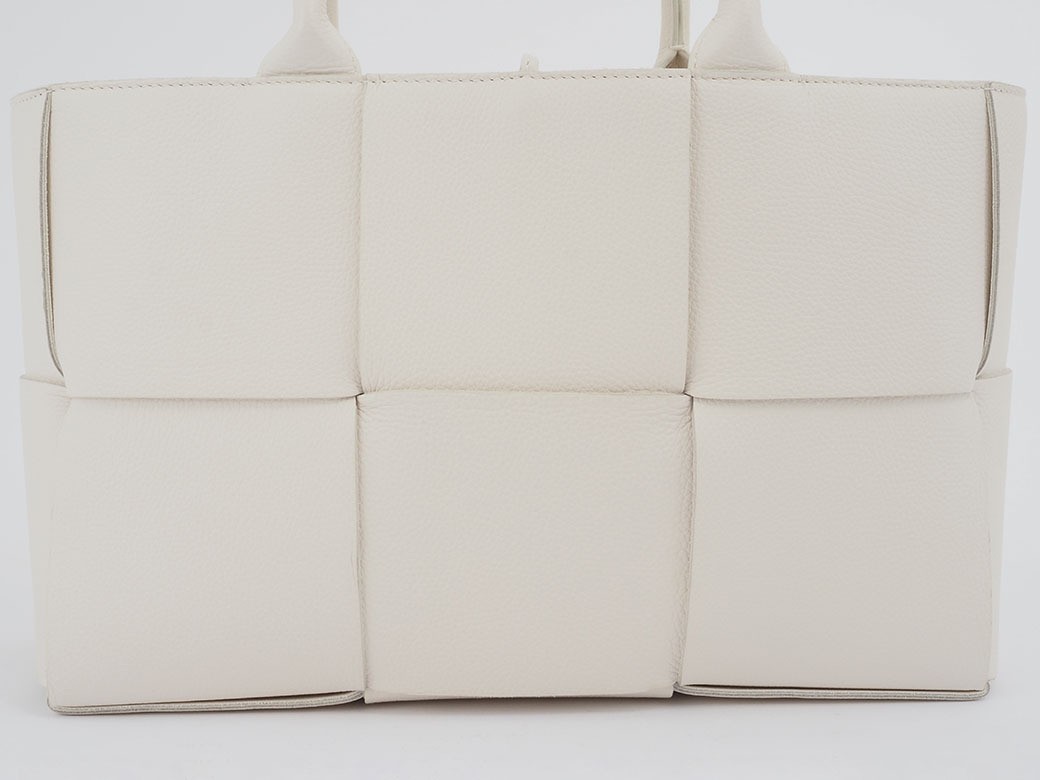 Bottega Veneta Small Arco Tote Bag White Leather Excellent Condition thumbnail 3