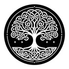 Celtic Tree of Life Vinyl Decal Sticker Large transfers Glass Wall Car Folk Art
