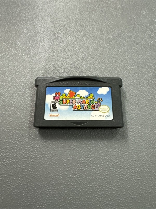 NINTENDO Game Boy Advance Game SUPER MARIO WORLD SUPER MARIO ADVANCE - Tested!!