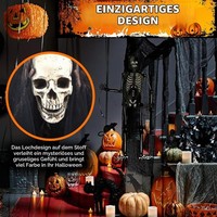 Halloween Deko Stoff 500X200 Schwarz Dekogewebe FüR Gruselige Party Dekoration
