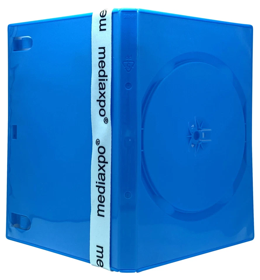 Lote de estuches de DVD individuales de color azul sólido ESTÁNDAR Foto 2 de 3