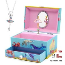 Musical Jewelry Box for Girls, Small Musical Ballerina Jewelry Box, 5 inches