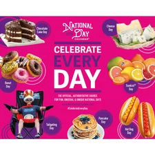 Carousel Calendars,  National Day 2026 Desk Calendar, 5.13'' X 6.06'', 12-Month