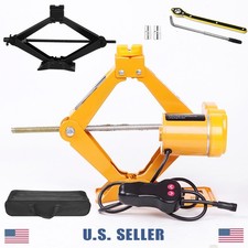 Electric 12V Car Jack 3 Ton Floor Jack Lift w/ Impact Wrench Scissor Jack Bag