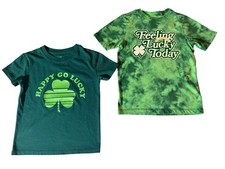 St Patrick's Day T Shirts Children Toddler Size 4/5 Lot Of 2