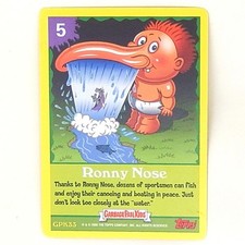 2005 Topps Garbage Pail Kids Series 4 Ronny Nose Trading Card Game #GPK33