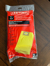 Bolsas de colección de alta eficiencia CRAFTSMAN para aspiradoras húmedas/secas de 10-14 galones NUEVAS