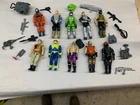 Hasbro G.I. Joe 3.75 Lot Of 10 Vintage Action Figures and Accessories 80's/90's