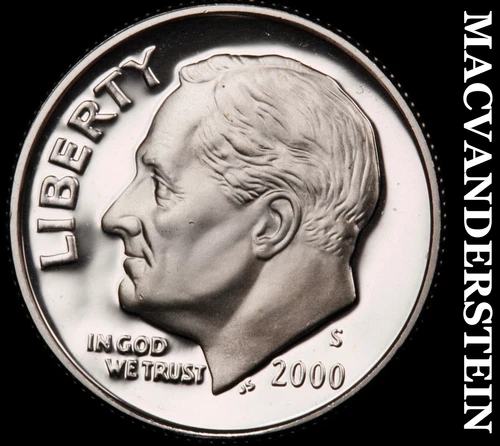 2000-S Roosevelt Dime- Silver Choice Gem Proof Luster No Reserve #i320