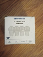 DEWENWILS 2Prong Light Bulbs Dimmable GU24 LED Light Bulb 2700K Warm White 4Pack