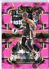 2024 Panini Select WNBA #36 Aaliyah Edwards Prizms Pink Ice