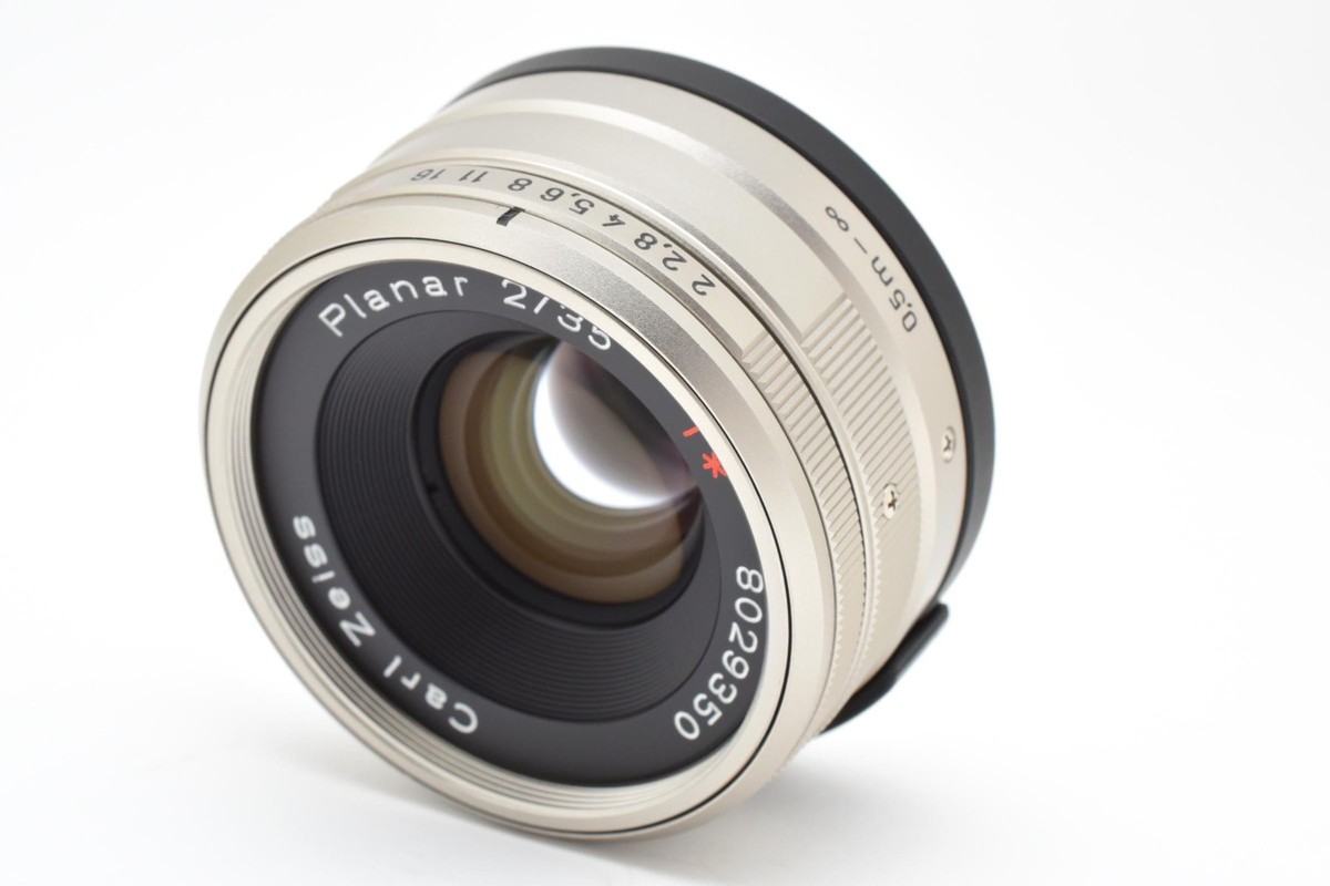 Top Mint w/Caps] Contax Carl Zeiss Planar T* 35mm f/2 Lens for G1