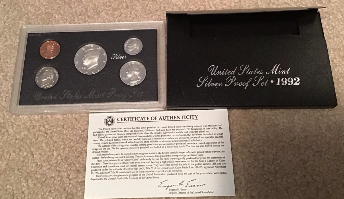 U.S. Mint Silver 1992 US Coin Proof Sets for sale | eBay