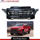 For 2023-2025 Chevrolet Colorado 87844551 Front Upper Grille Grill Gloss Black