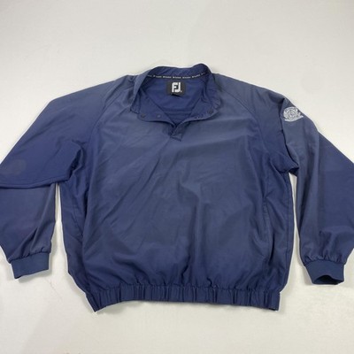 FootJoy Pullover Jacket Mens XL Blue St Charles Country Club Golf Windbreaker