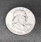 1958-D Benjamin Franklin Half Dollar 90% Silver VF Denver Mint