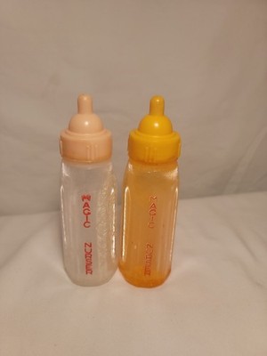 Vintage Magic Nurser Baby Doll Bottle Miner Ind. Inc. Milk And Orange Juice Dry
