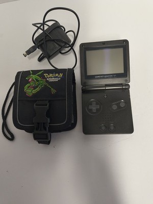 NINTENDO GAME BOY ADVANCE SP HANDHELD SYSTEM WITH POKEMON CASE & CHARGER WORKING