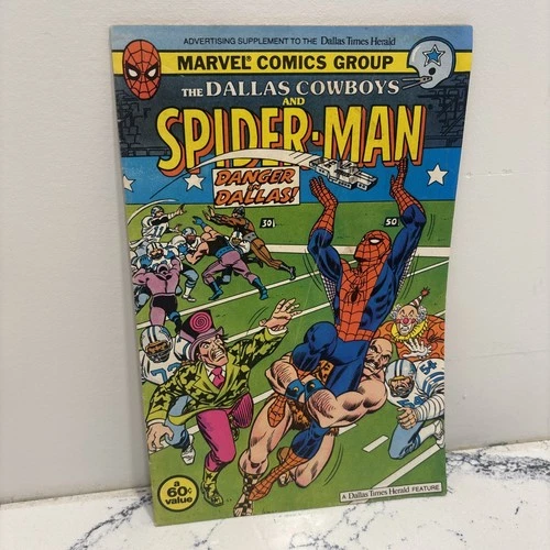 NFL Dallas Cowboys and Spider-Man 1983 Marvel Comic Promotion Collectors Vintage