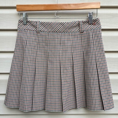 Aritza Sunday Best Micro Skirt 6 Mini Check Pleated Academia Twee Polished Ease