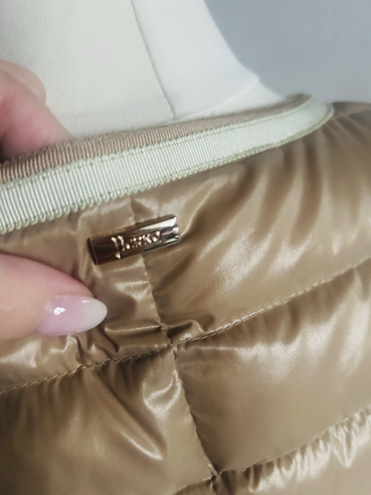 Herno down jacket beige short jacket size 36-38 -… - image 6