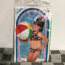 Vintage 2000 Intex Beach Ball The Wet Set New Sealed 16" Inches Inflatable